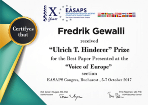 Fredrik Gewalli APS-kliniken Vinnare i plastikkirurgi